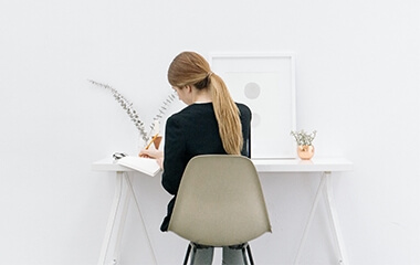 Woman working in the office